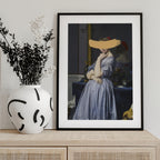 Classic Oil Painting and Yellow Splash