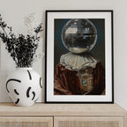 Antique Disco Ball, A Man with Disco head