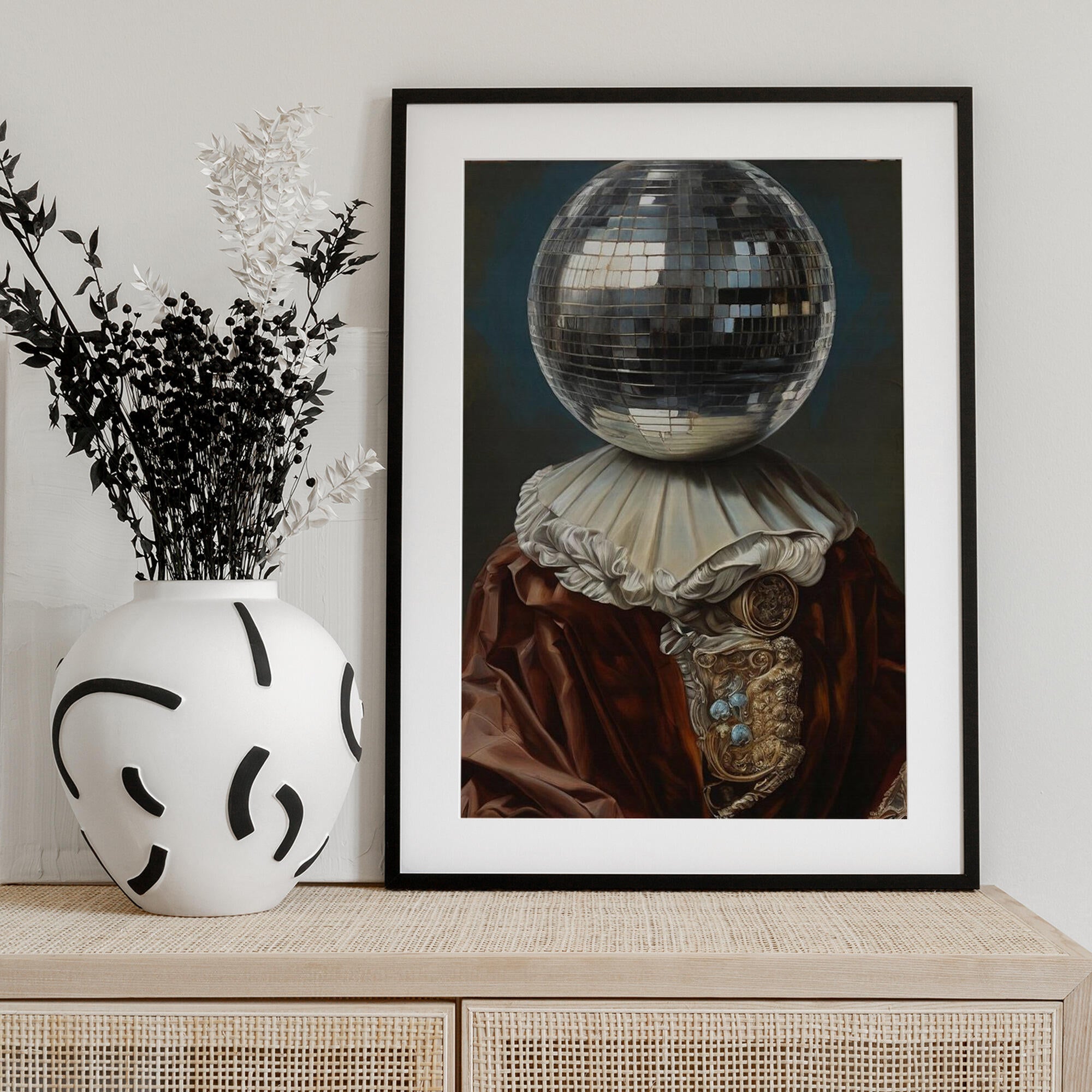 Antique Disco Ball, A Man with Disco head