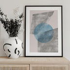 Blue Geometric Modern Object