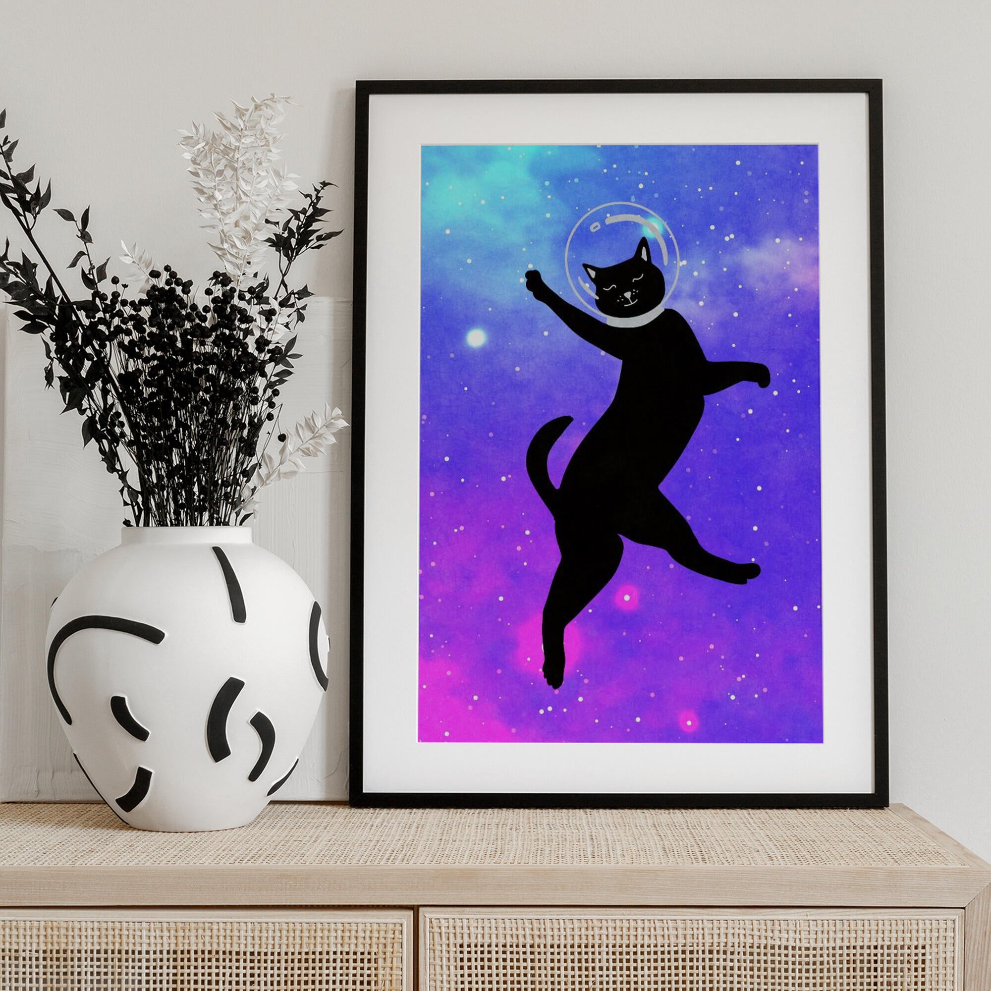 Happy Space Cat