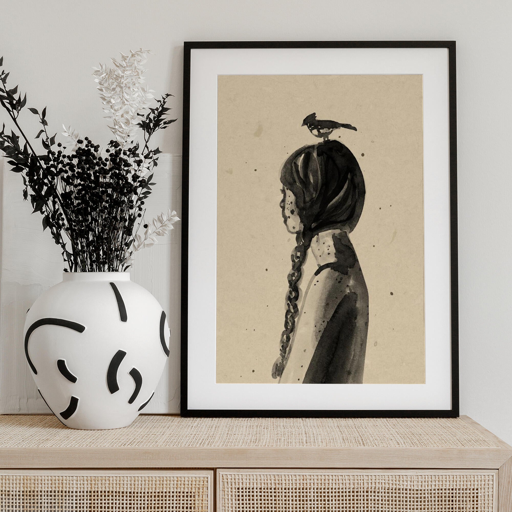 Girl with Bird