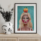 Woman With Peach