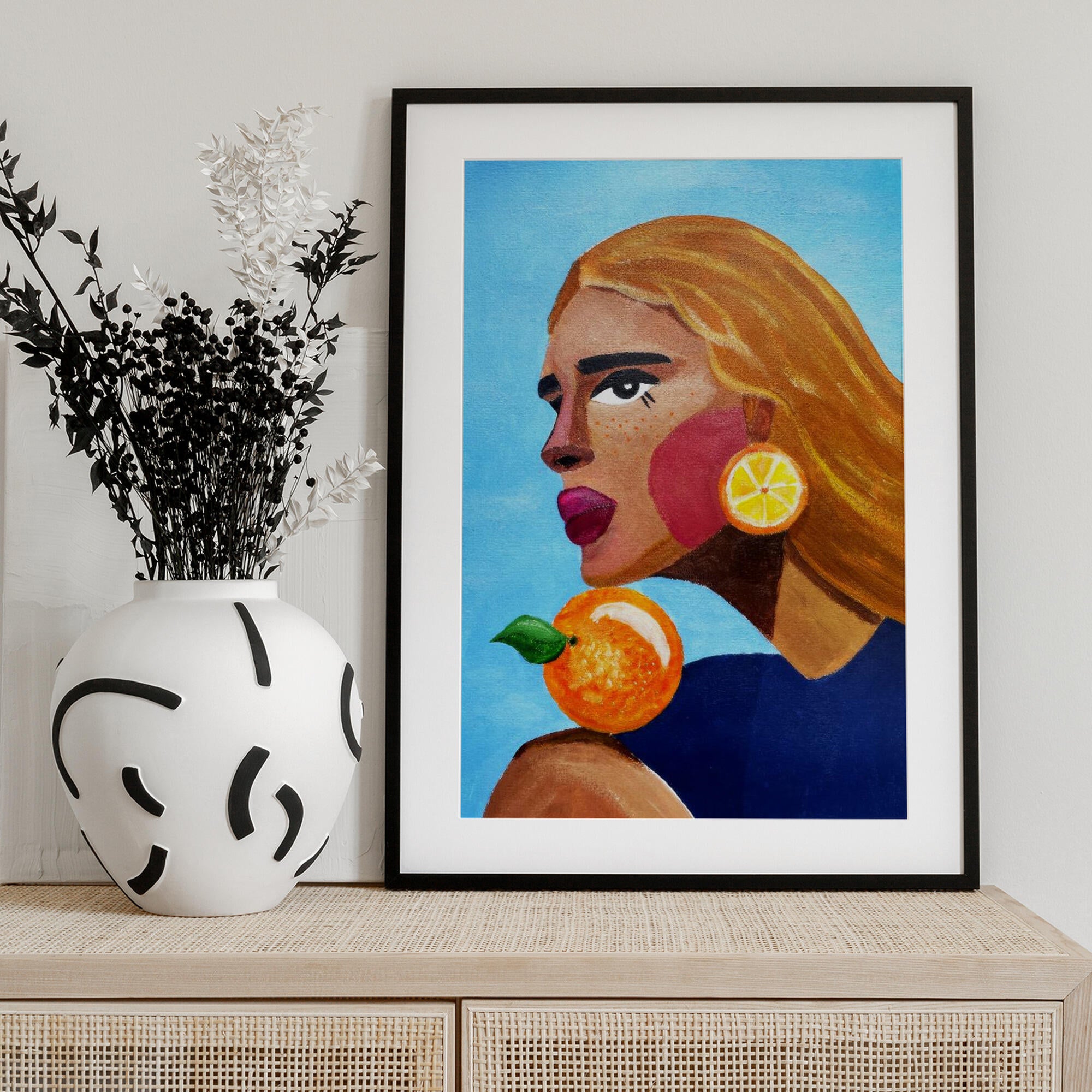 Woman With Orange