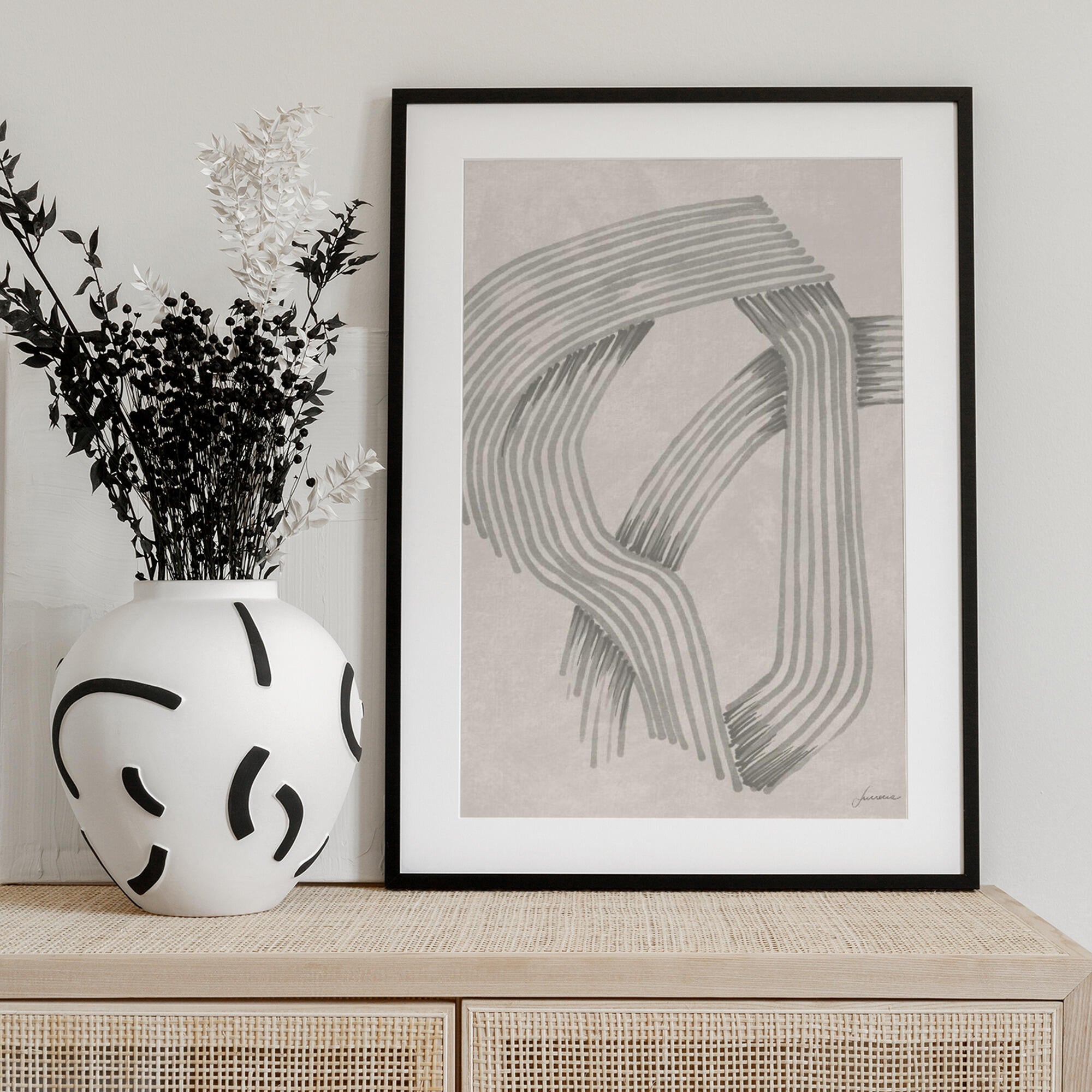 Abstract Grey Intersections 01