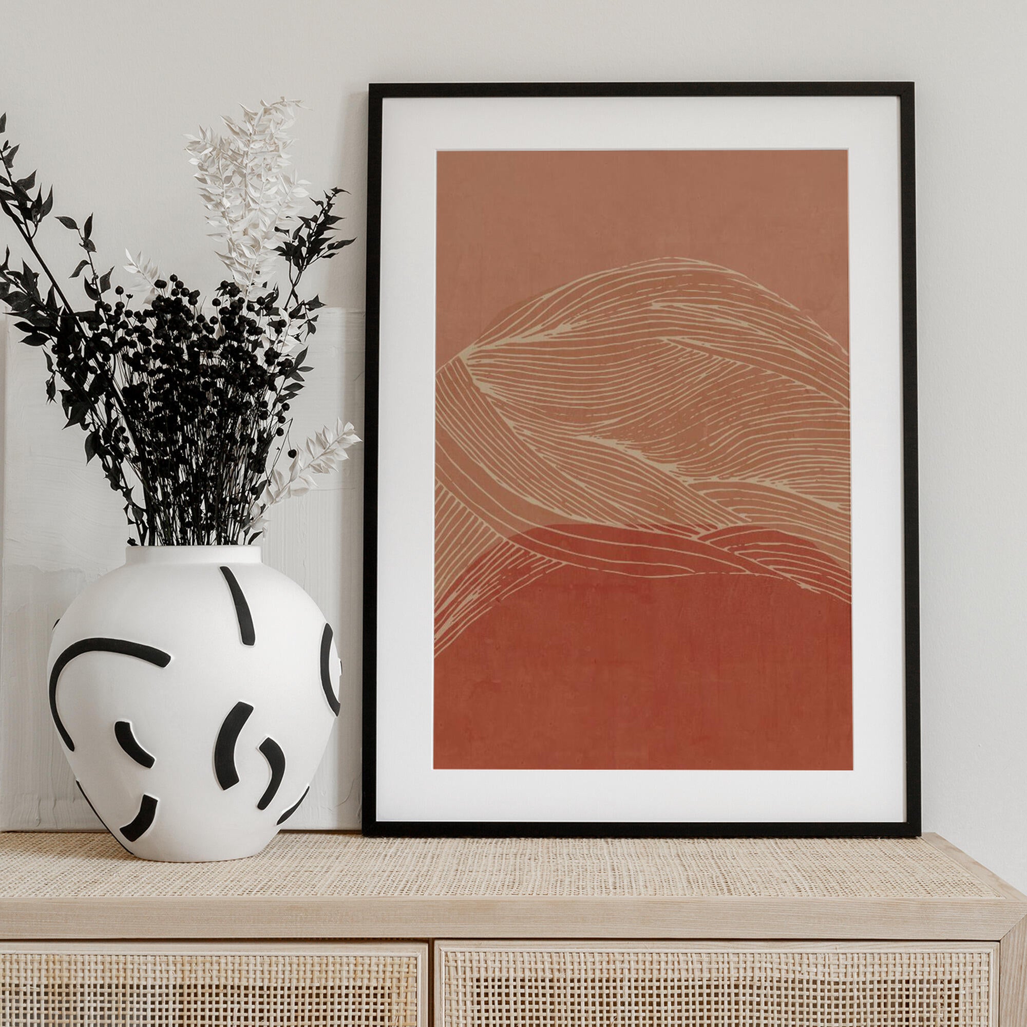 Terracotta Desert Landscape