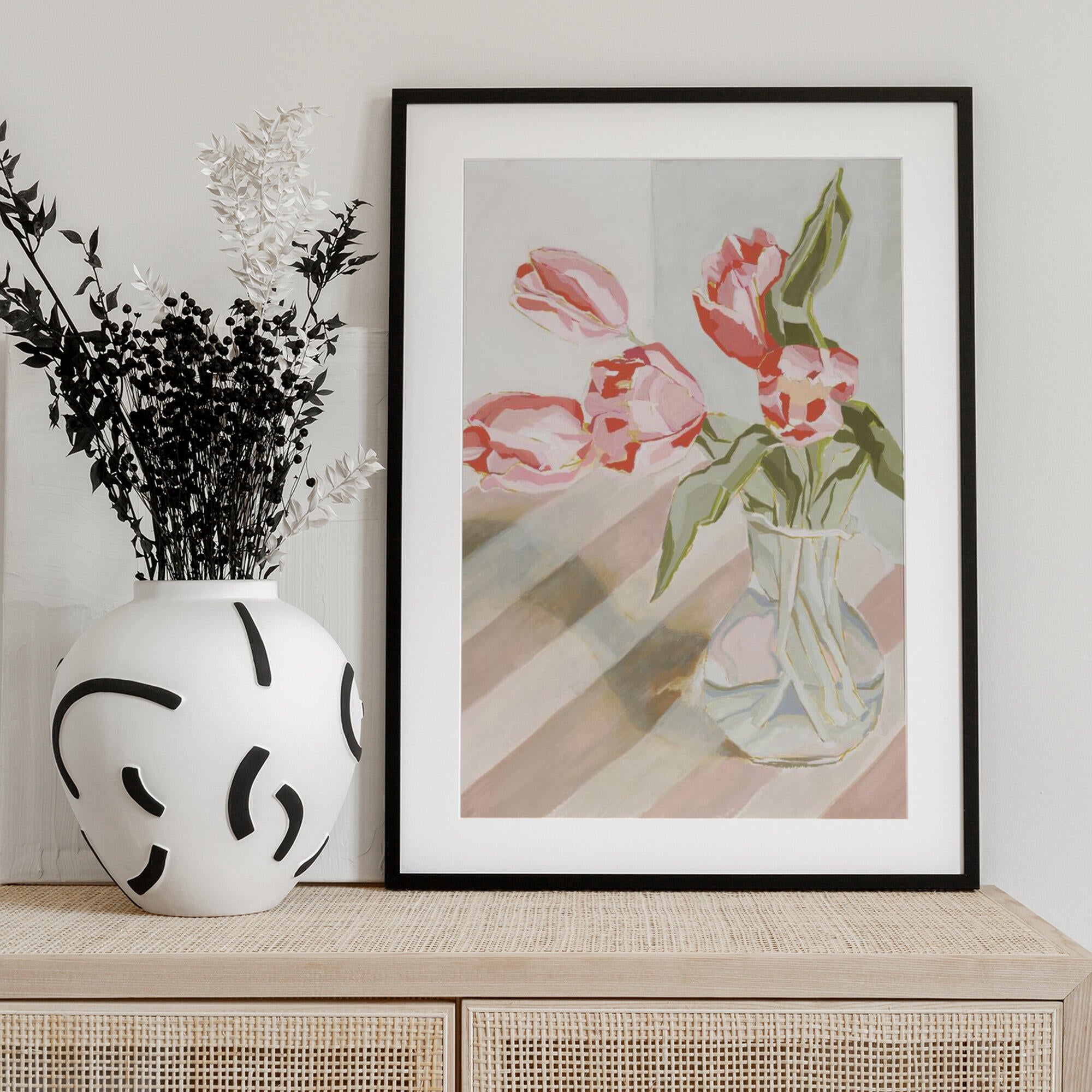 Tulips in a vase