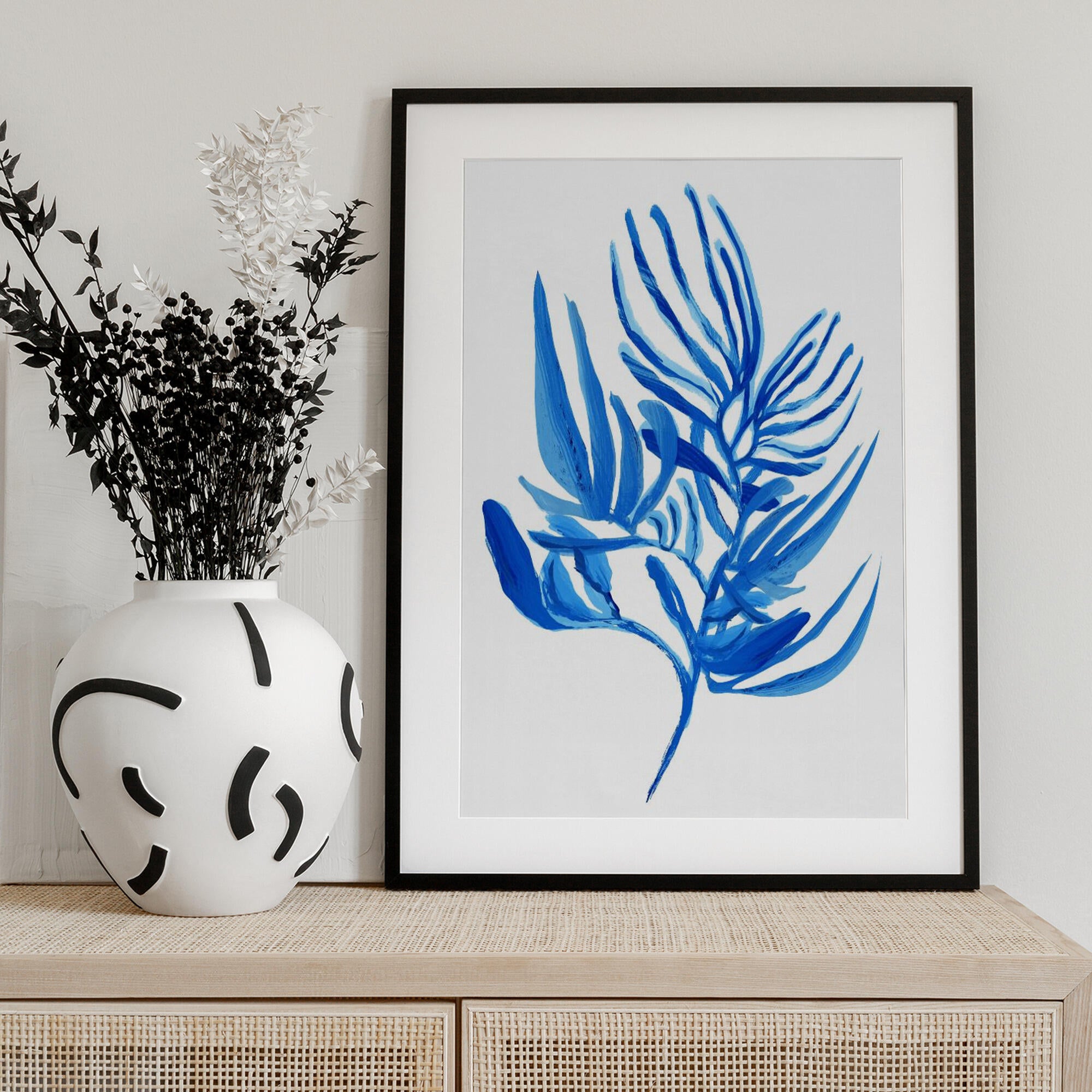 Blue Aquatic Plant Poster 6
