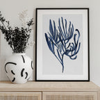 Blue Aquatic Plant Poster 3
