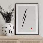 Black Line Red Dot