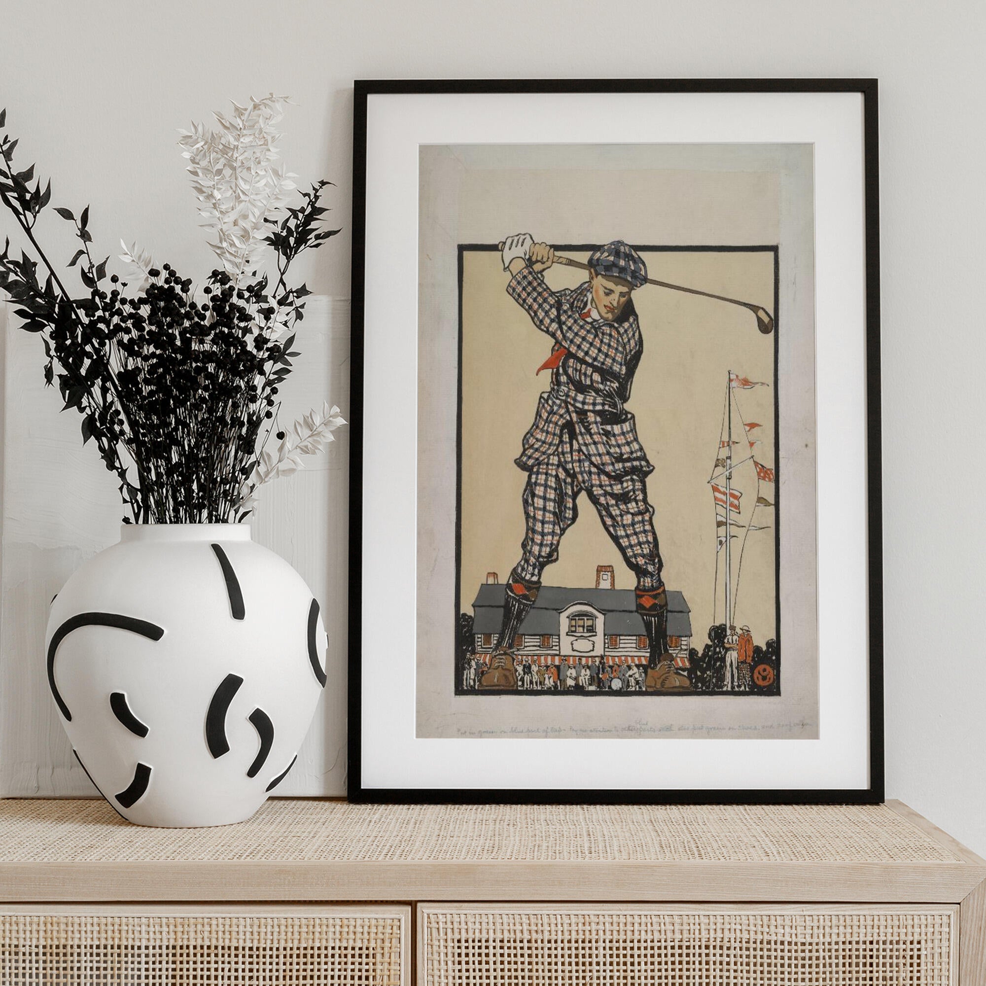 Man Swinging Golf Club (1915)