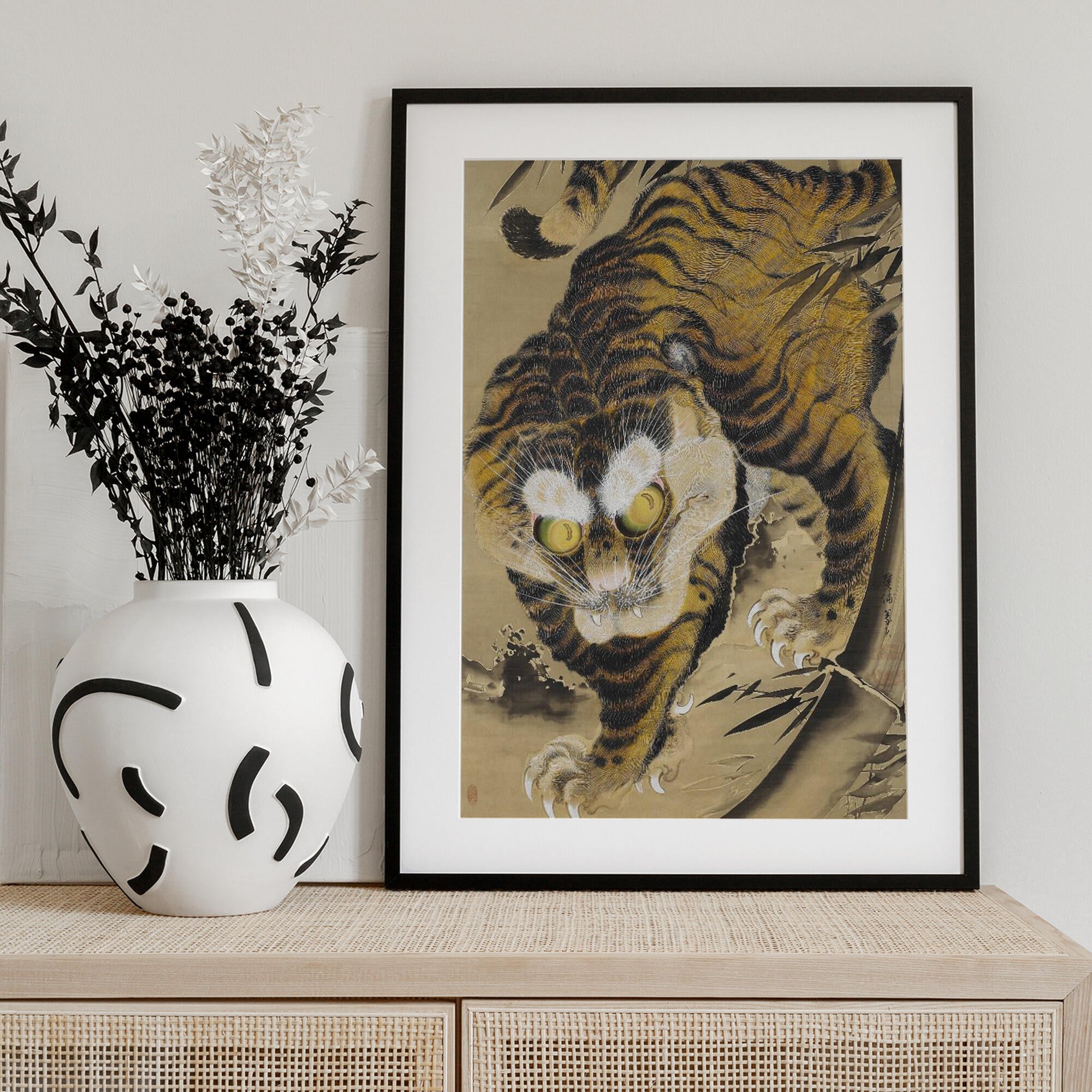 Tiger Emerging From Bamboo (18th Century)