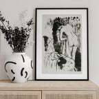 Nude Woman Standing, Drying Herself No.2