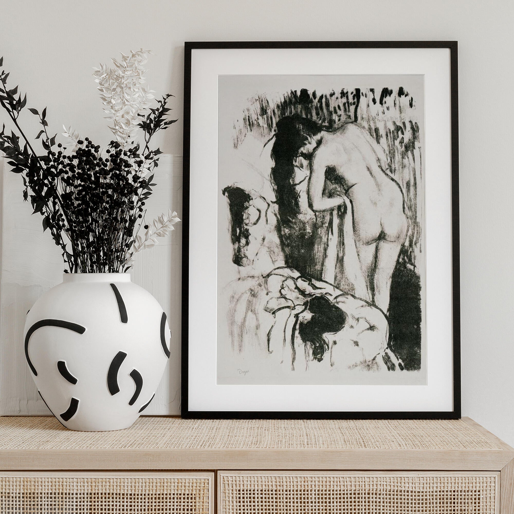 Nude Woman Standing, Drying Herself No.2