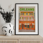 New Orleans Louisiana Vintage Travel Poster