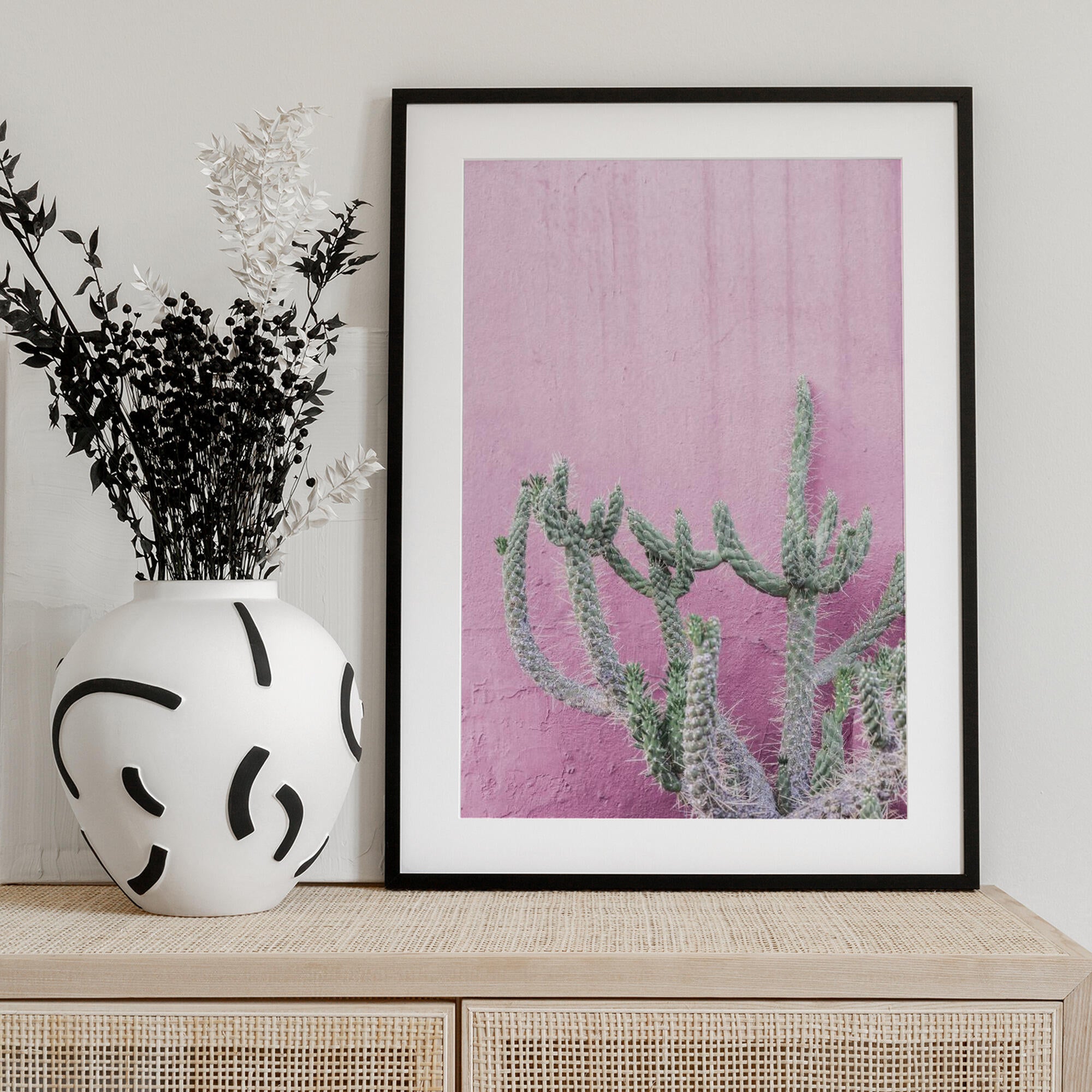 Cactus On Pink