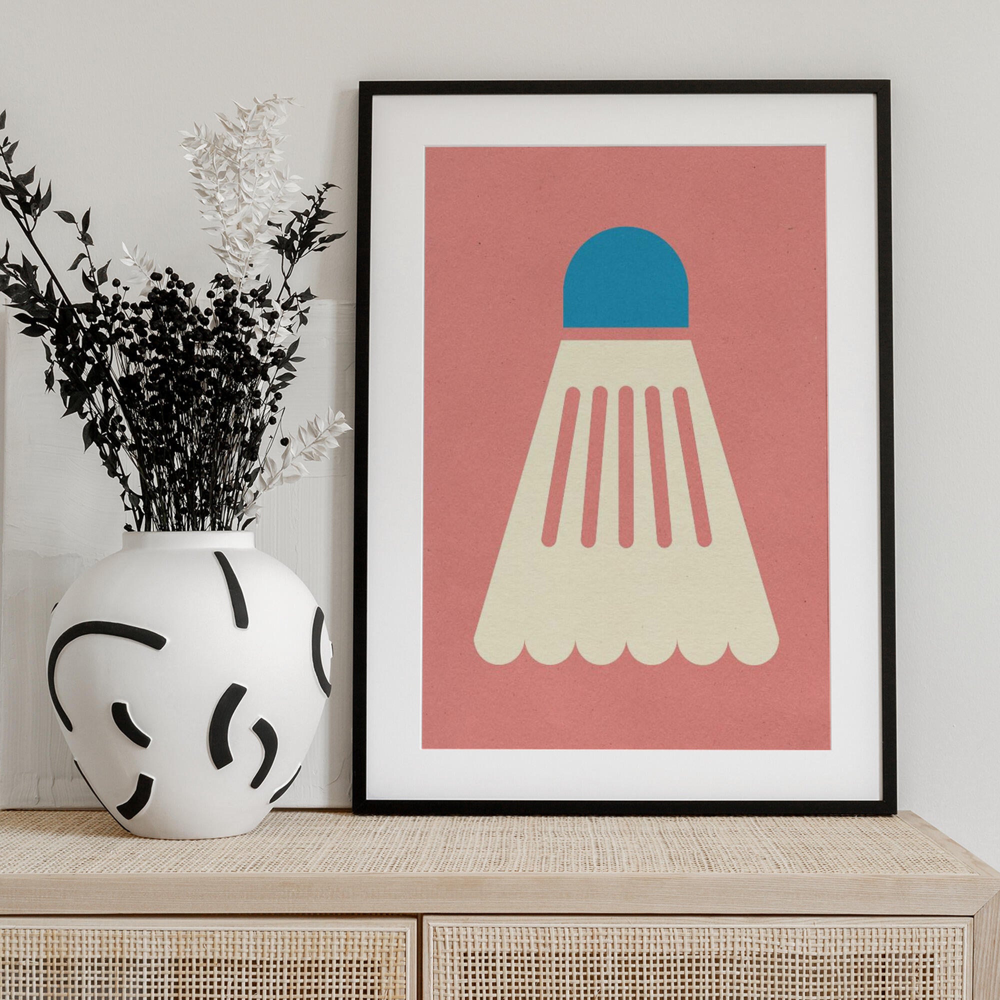 Badminton White Blue