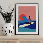 Girl On a Surfboard