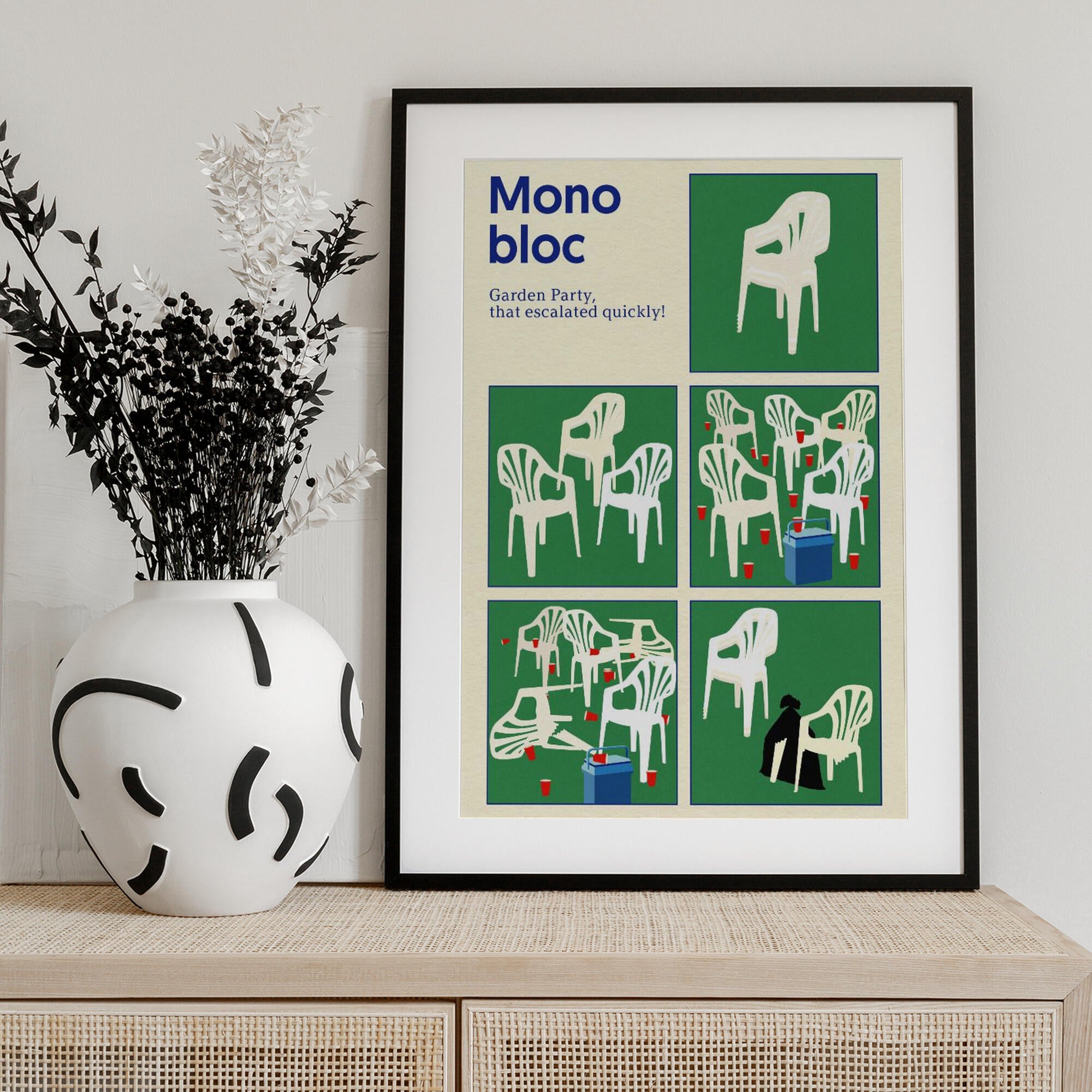Poster Monobloc Five Squares