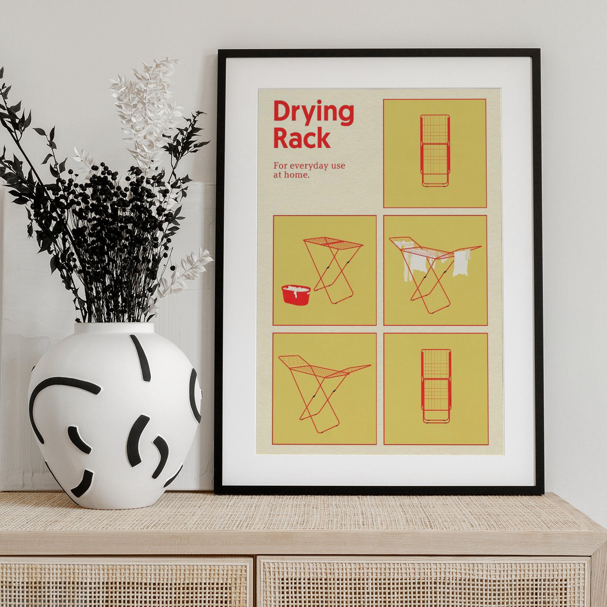 Poster Drying Rack