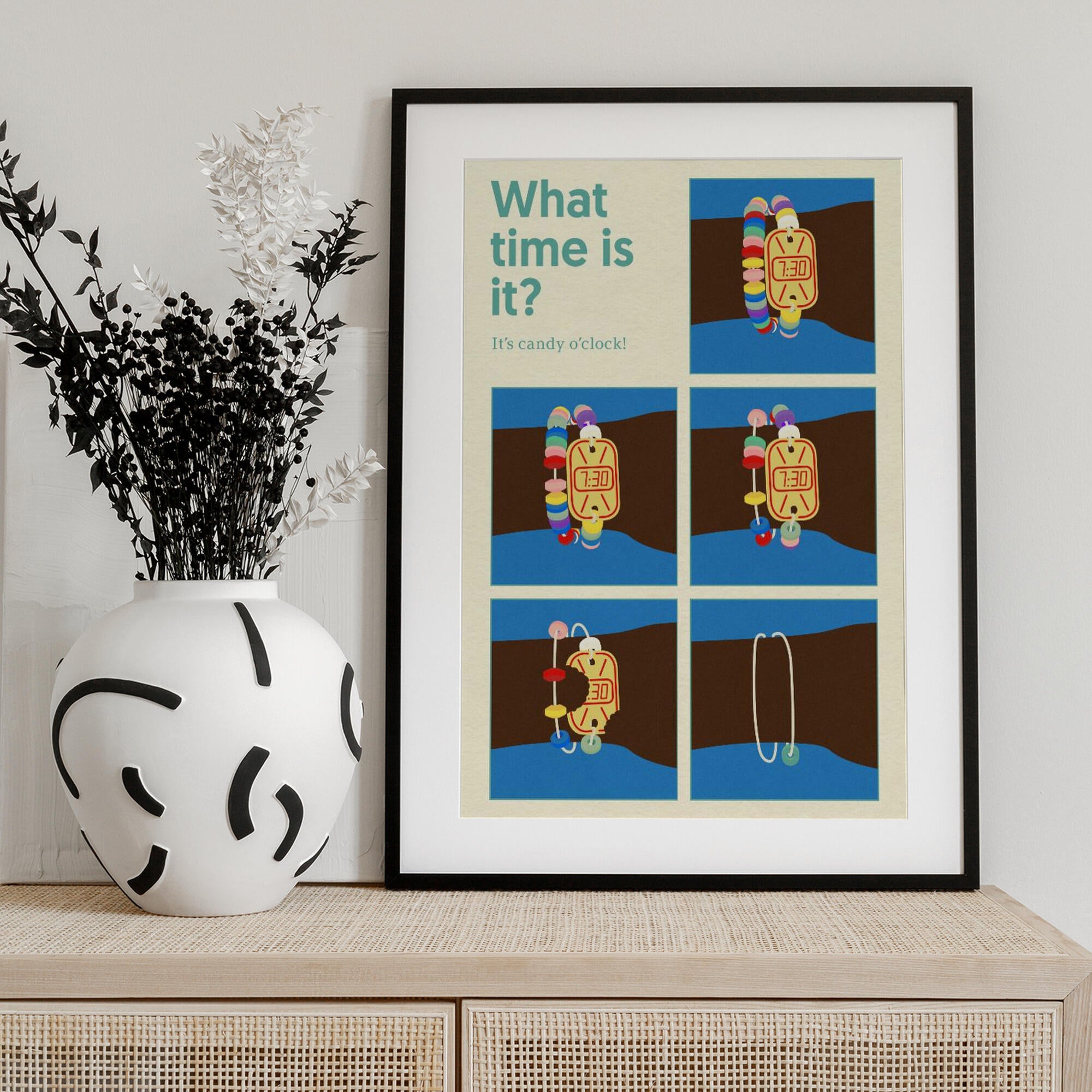 Poster Candy Clock