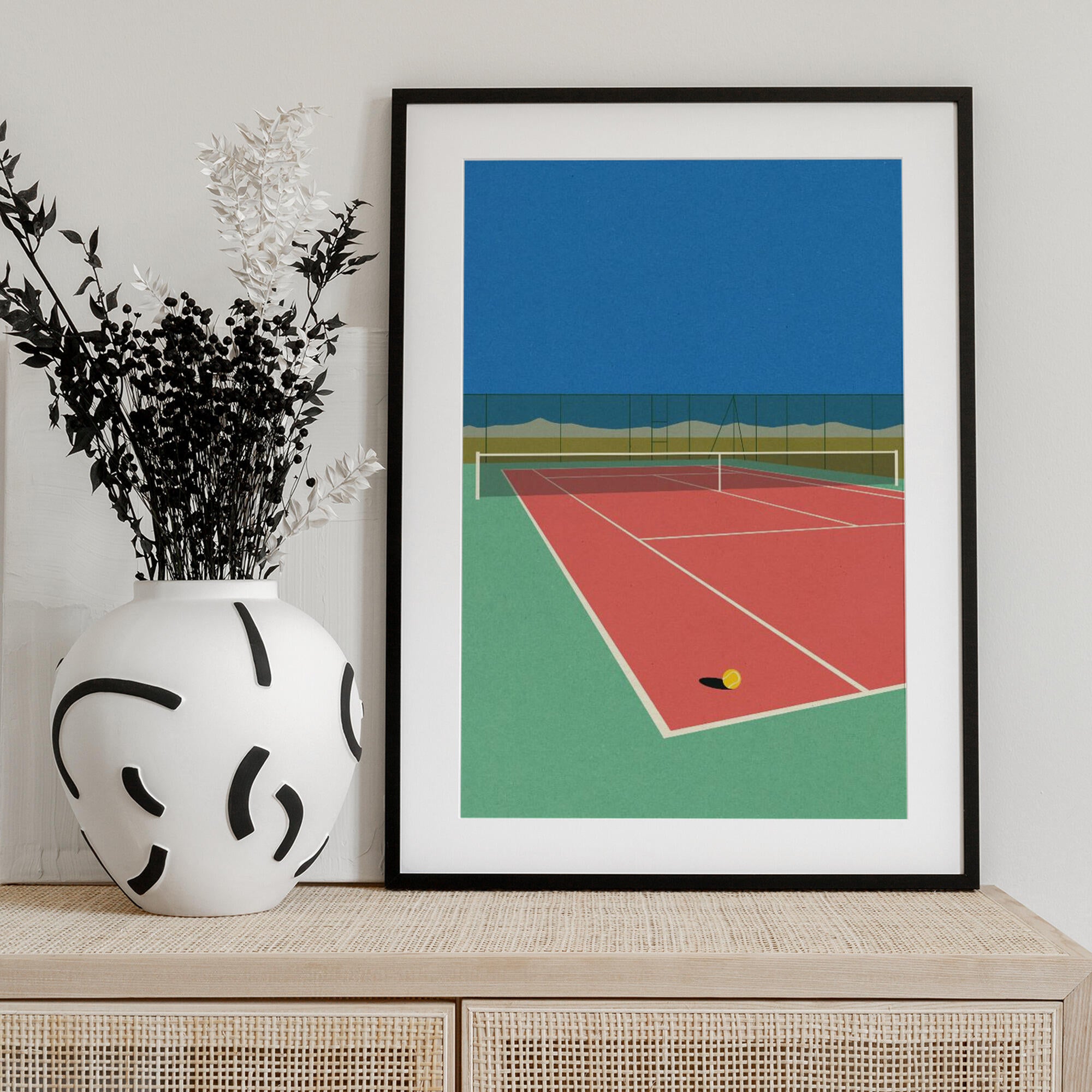 Tennis Court In the Desert