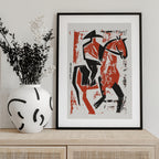 Abstract Horse Rider