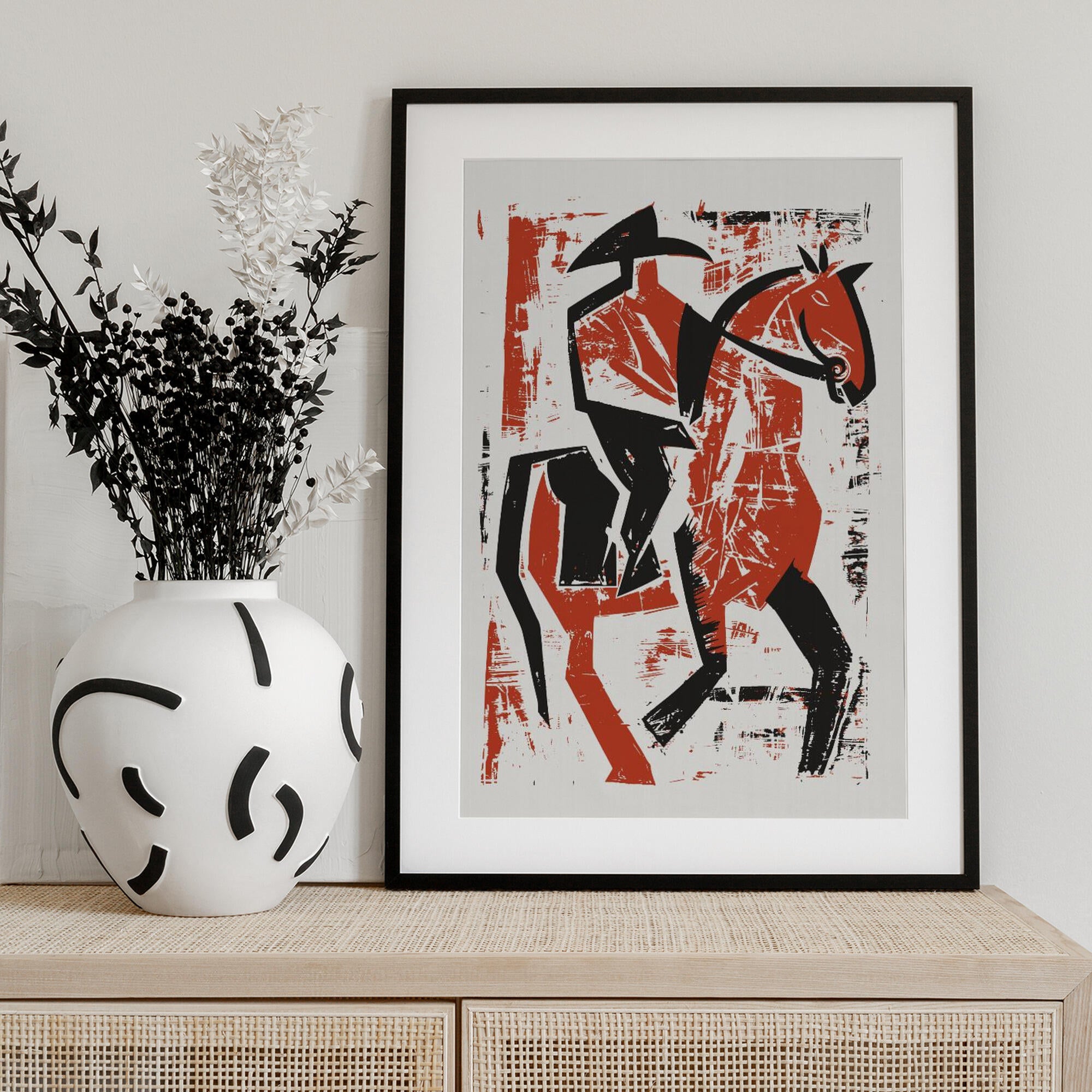 Abstract Horse Rider