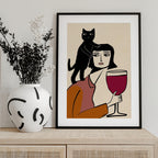 Wine and cat lover