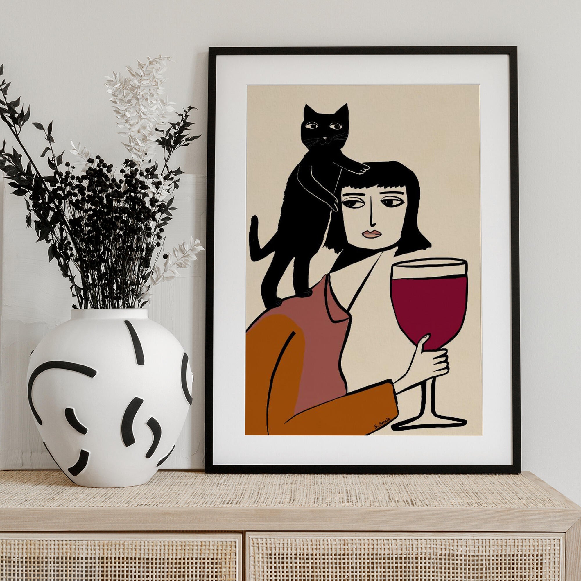 Wine and cat lover