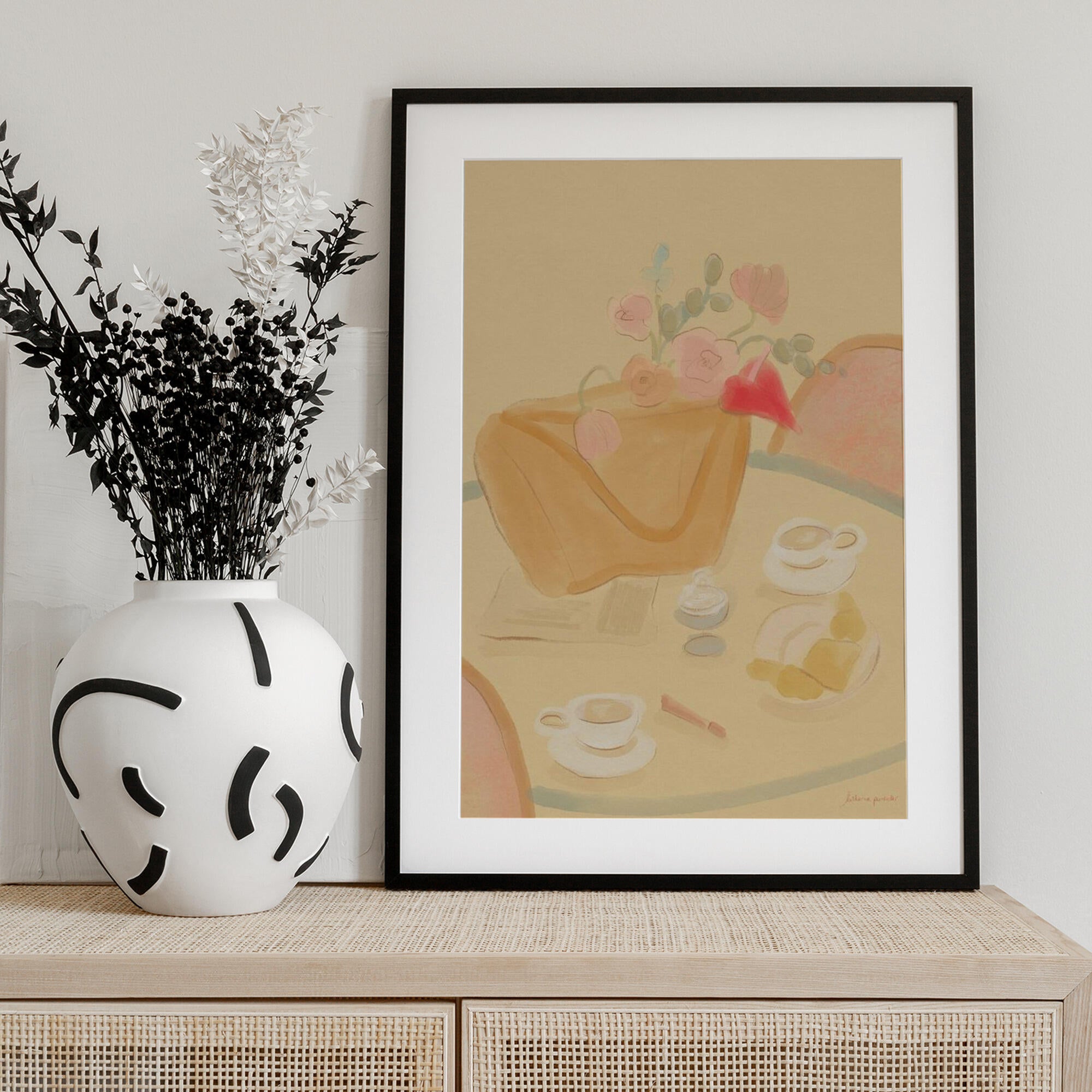 Coffee Date With Flowers