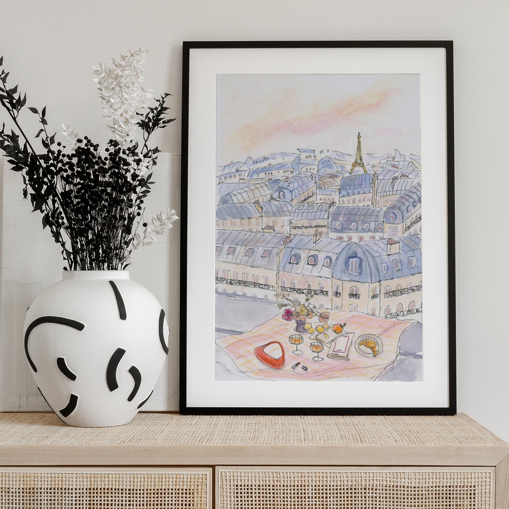 Parisian Rooftop Picnic With Eiffel Tower Views