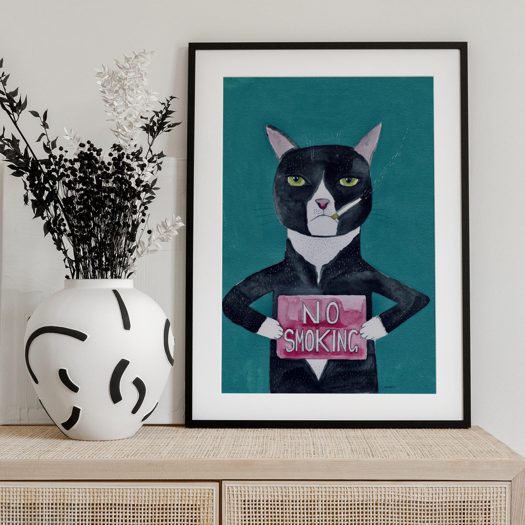 Smoking cat