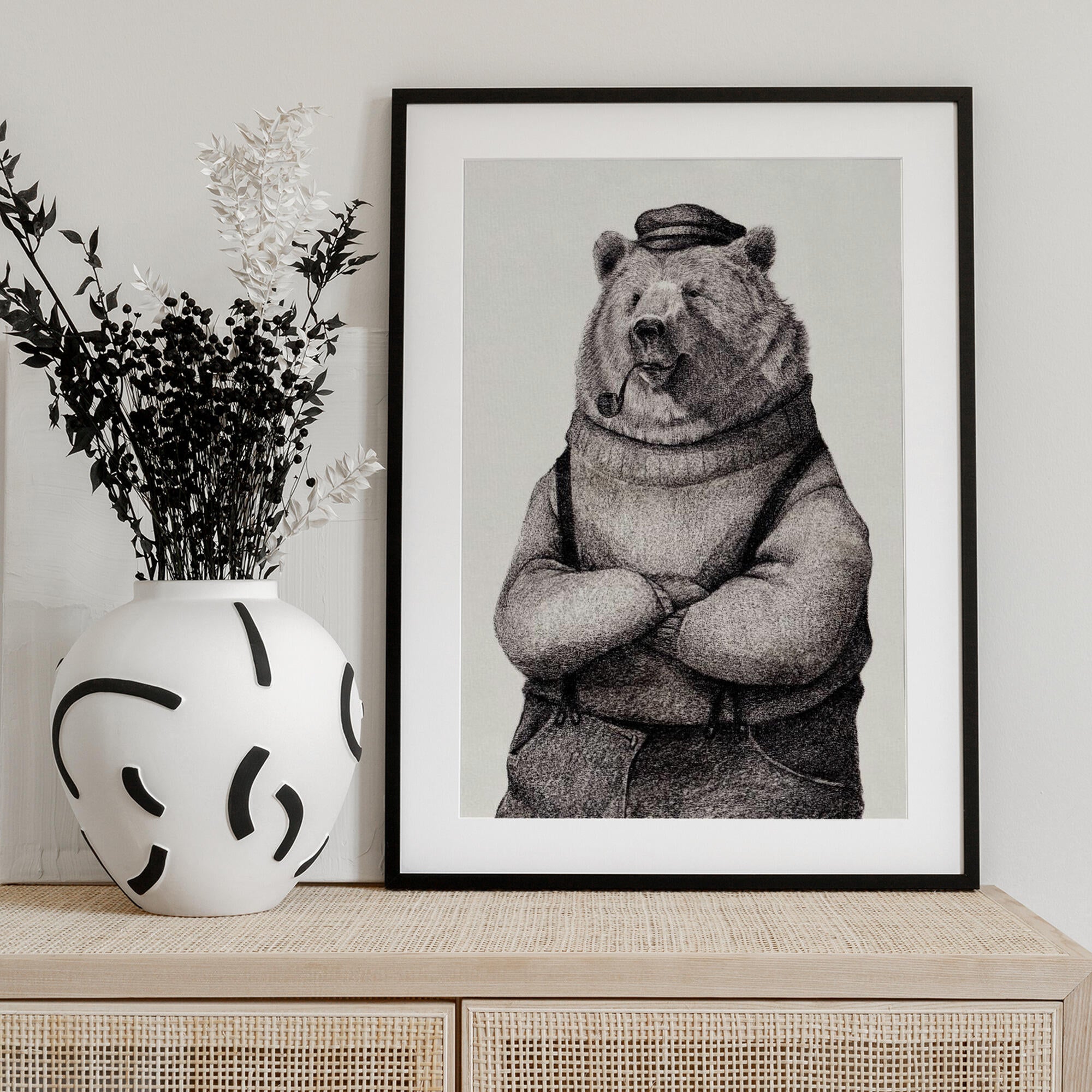 Bear In Vintage Attire