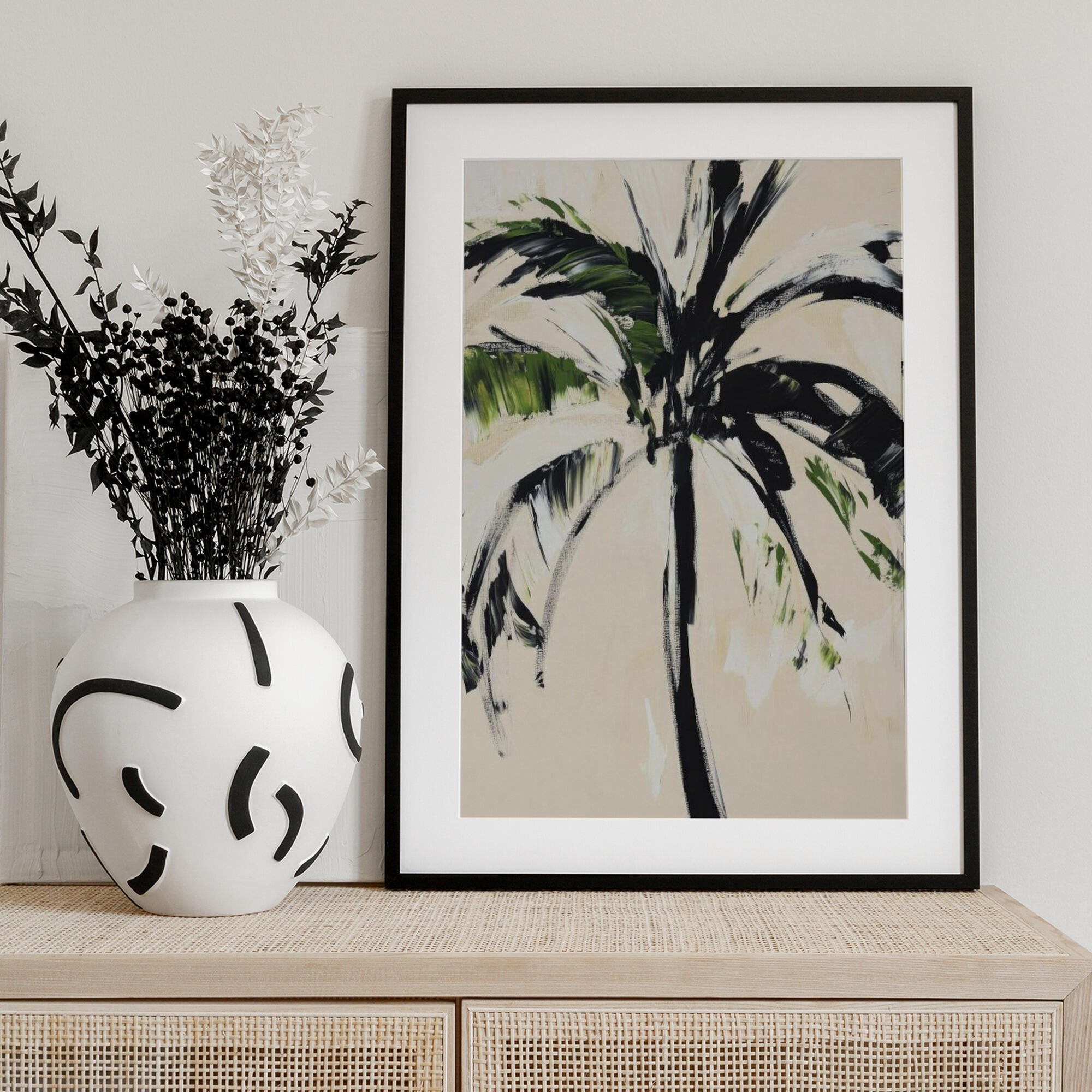 Abstract Palm Tree