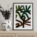 Intertwining Lines On A White Background