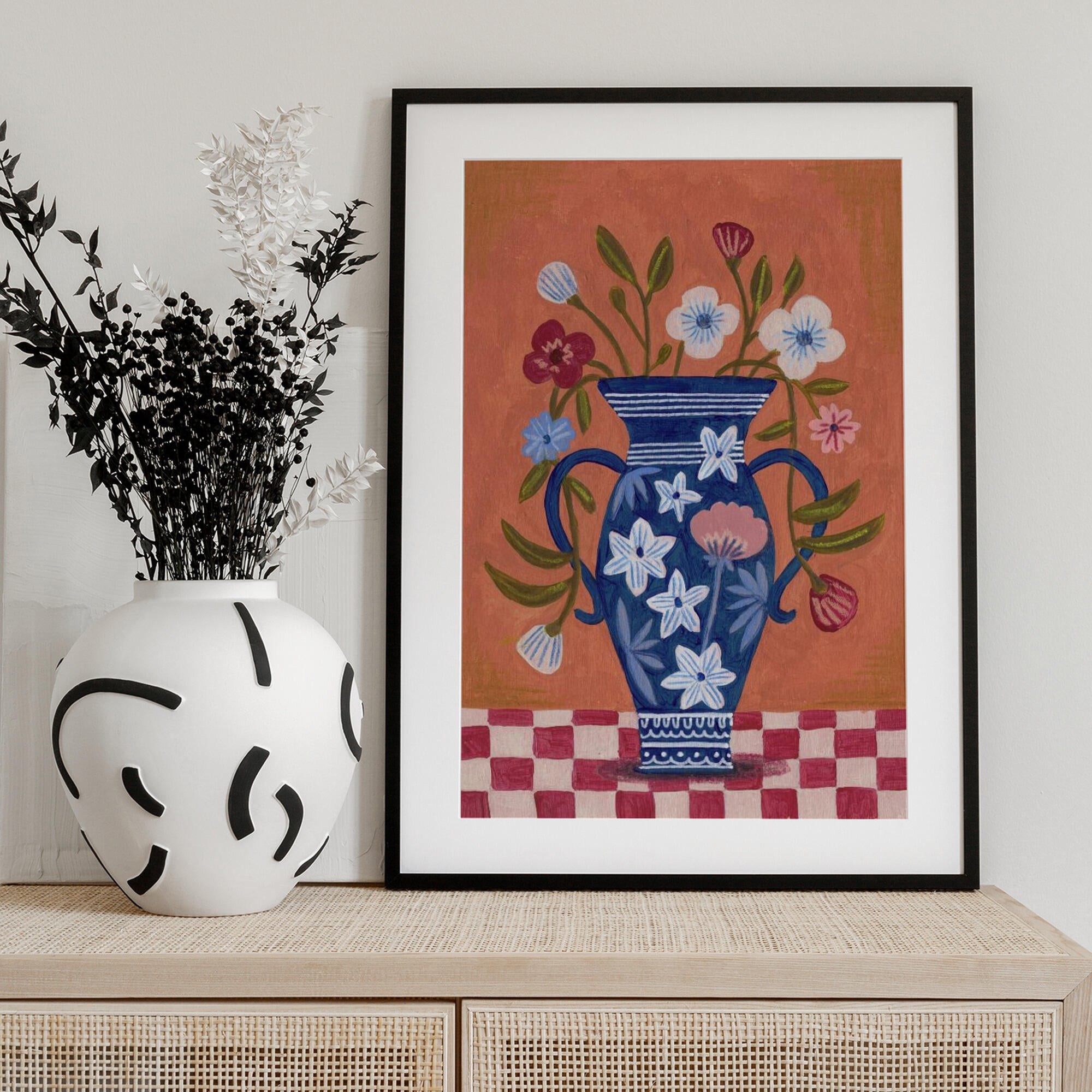 Vase Wild Flowers Bouquet
