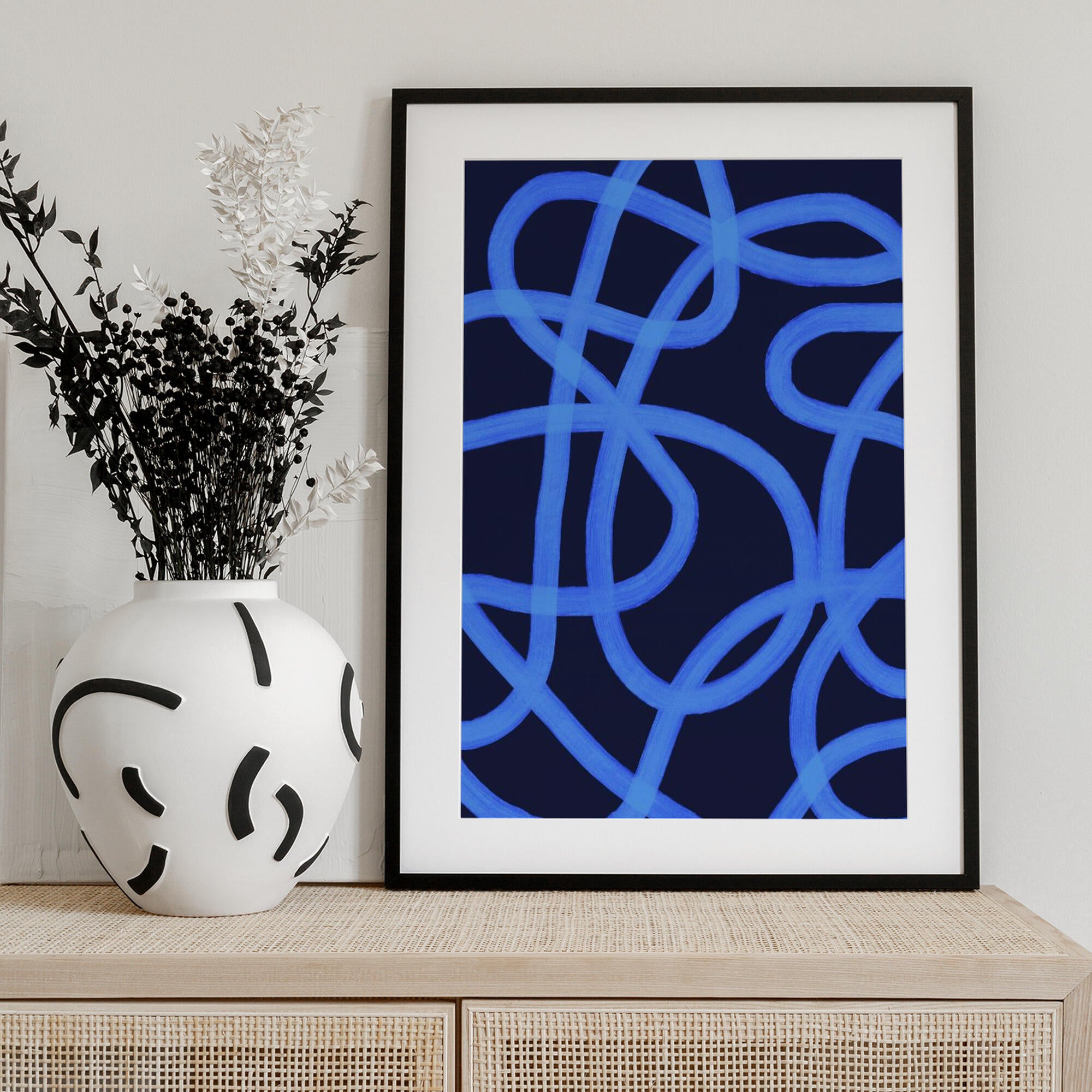 Blue Maze Paths