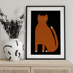 Ginger orange cat