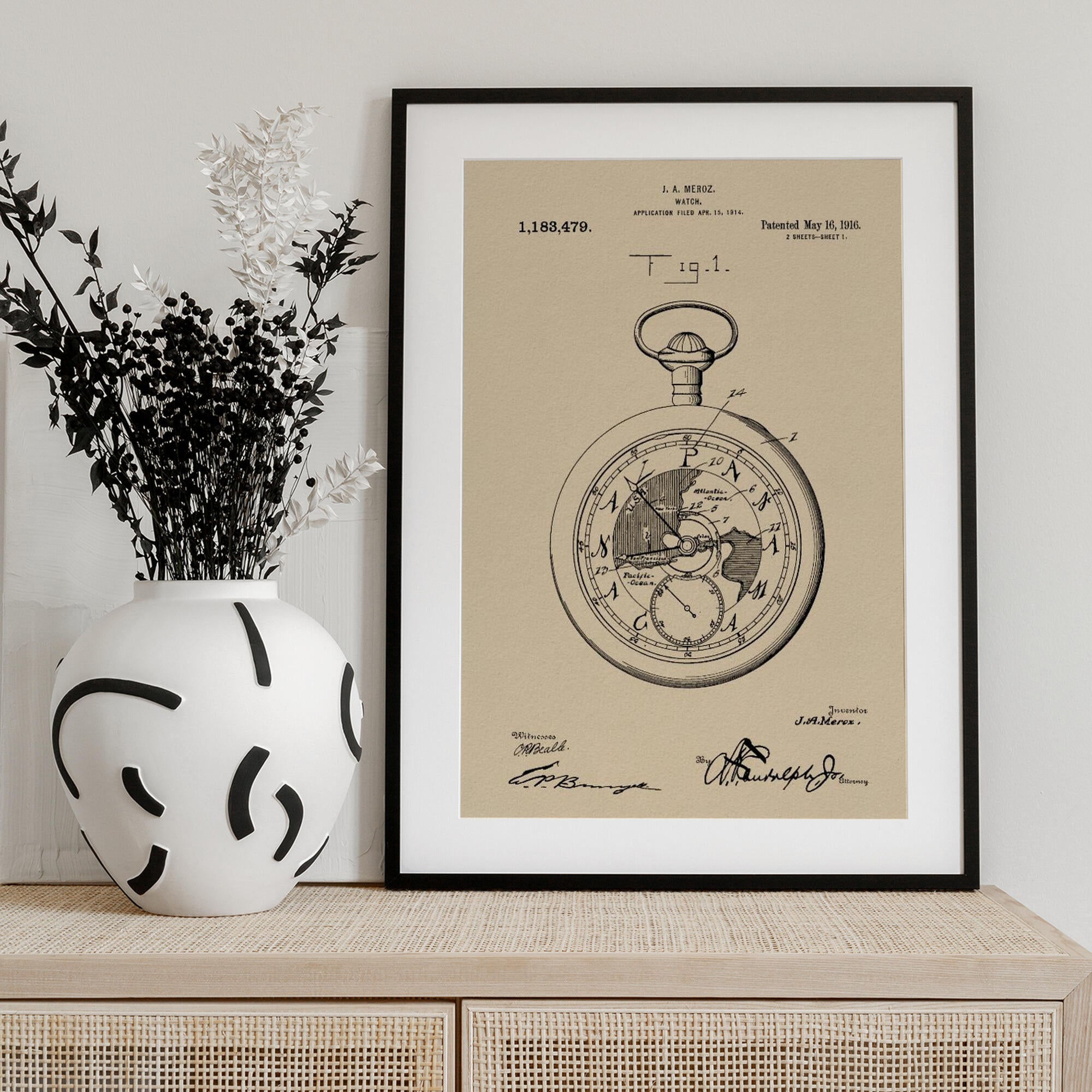 Watch Patent 1916