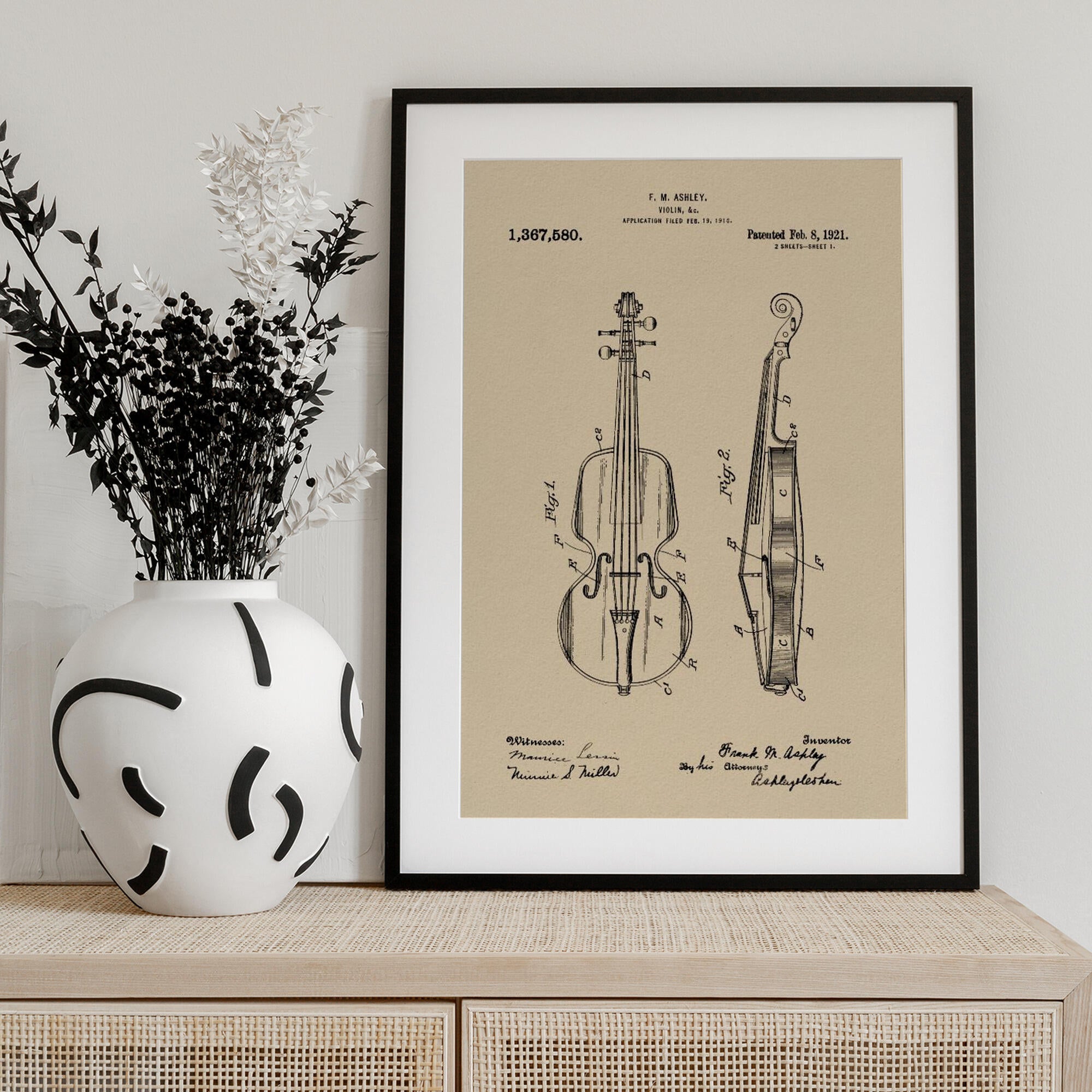 Violin Patent 1921