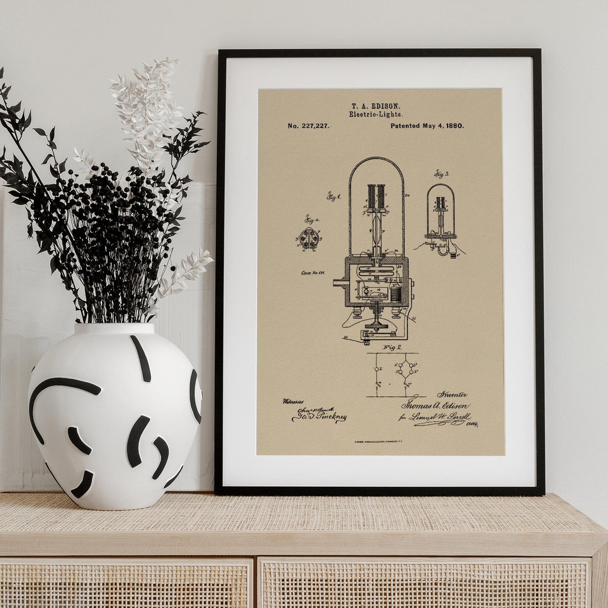 Electric Lights Patent 1880