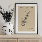 Saxophone Patent 1945