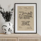 Locomotive Patent 1886