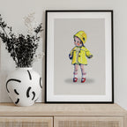 Baby Doll In Rain Jacket Retro Toy By Renee Machan