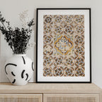 Traditional tile pattern in Lisbon, Portugal - summer street and travel photography