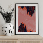 Pink Canyon Abstract