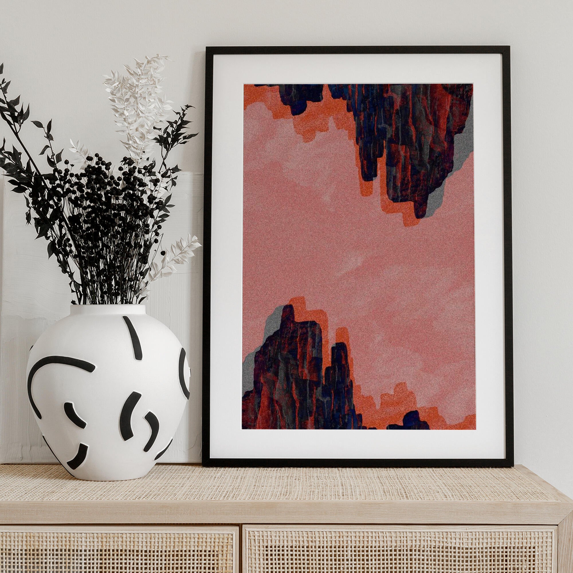 Pink Canyon Abstract