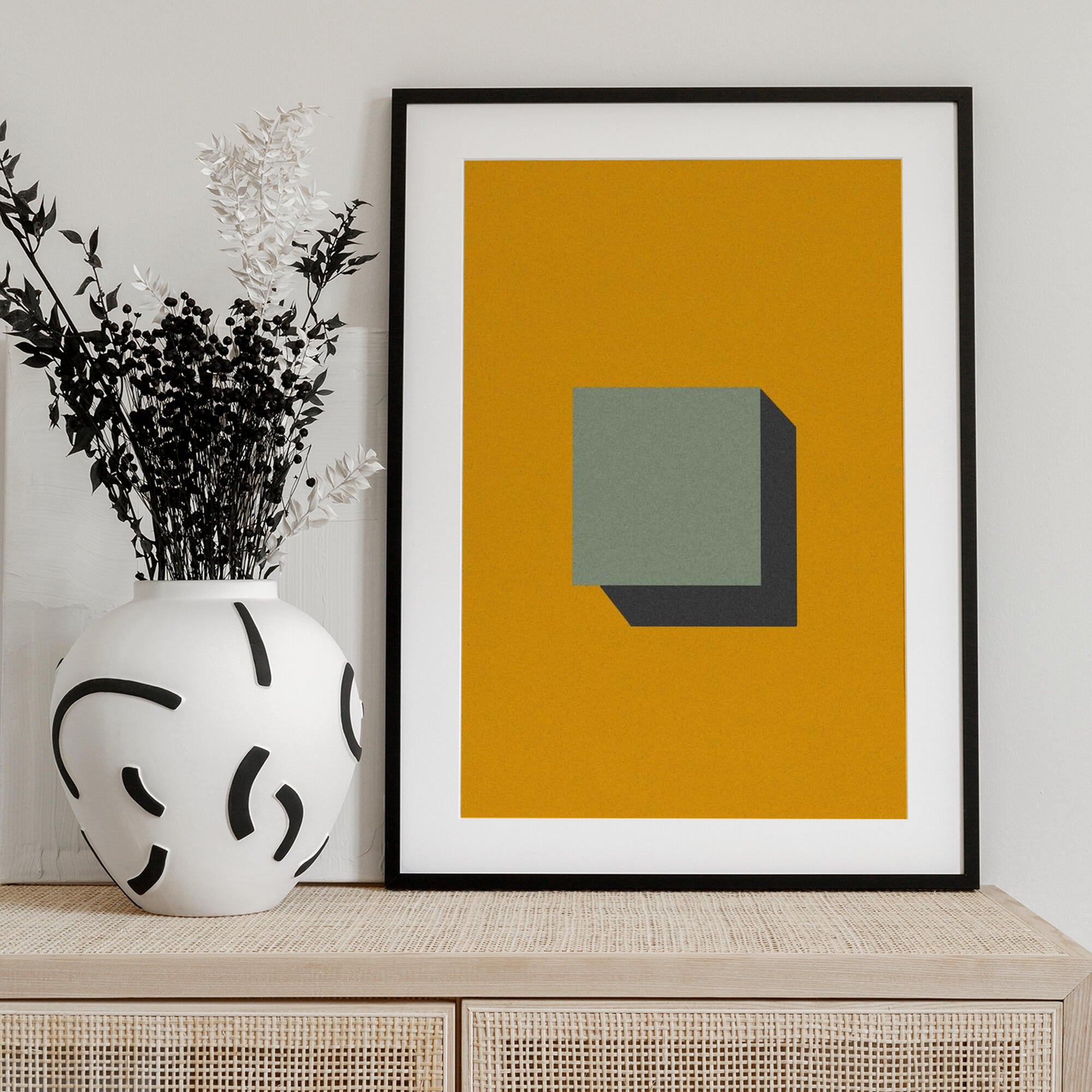 Orange Geometric Shadow