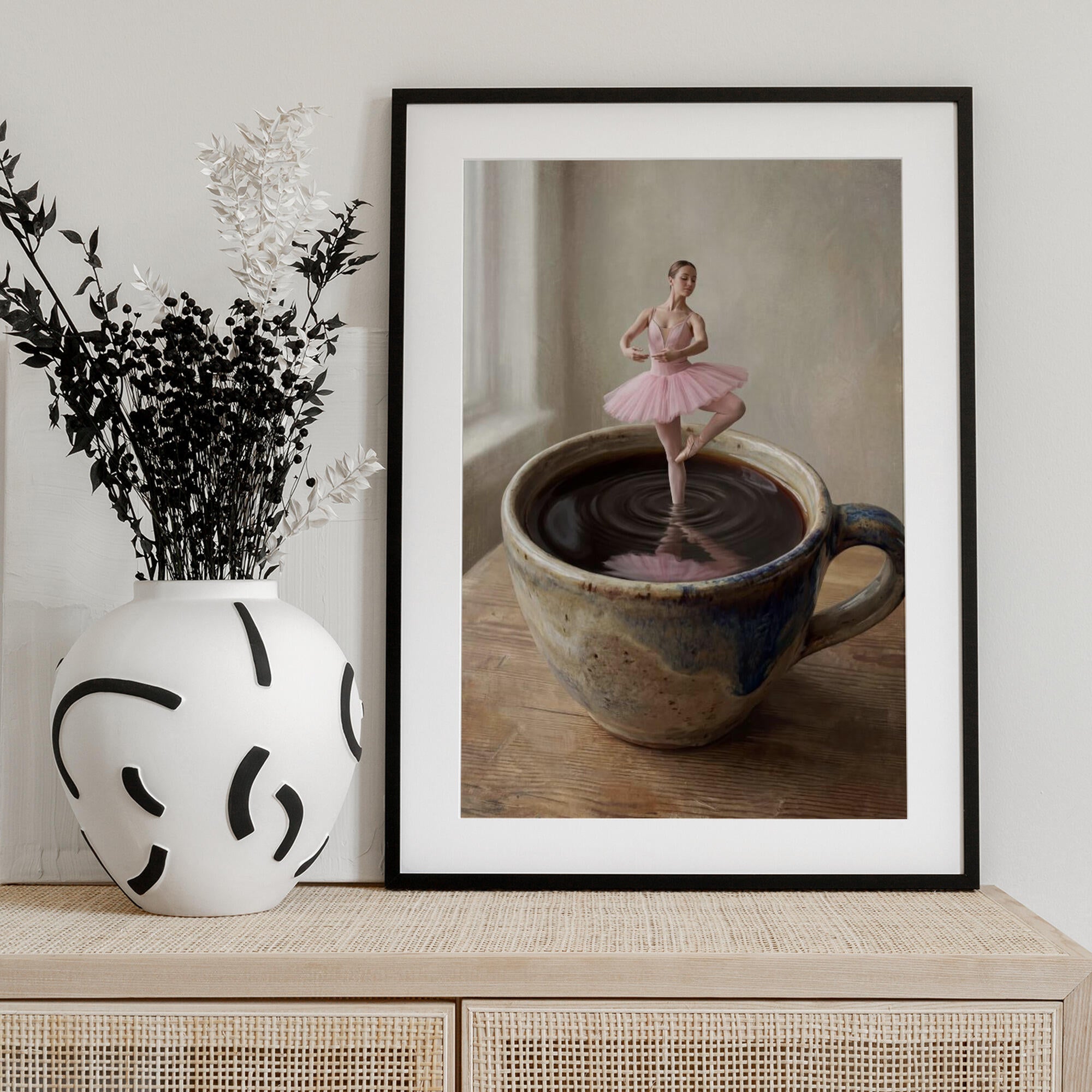 Ballerina In Coffee Cup